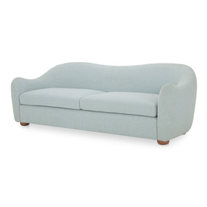 Moe's Bria Sofa with Textured Fabric & Wood Feet
