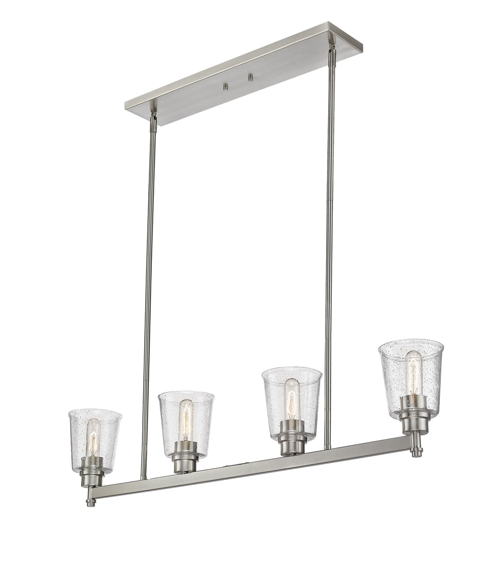 Bohin 4 Light Island/Billiard in Brushed Nickel  Finish