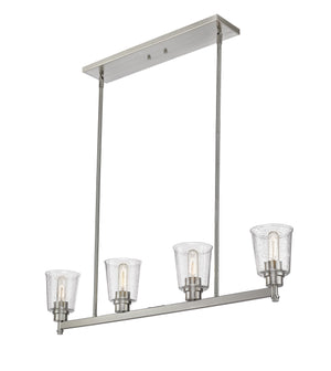 Bohin 4 Light Island/Billiard in Brushed Nickel  Finish