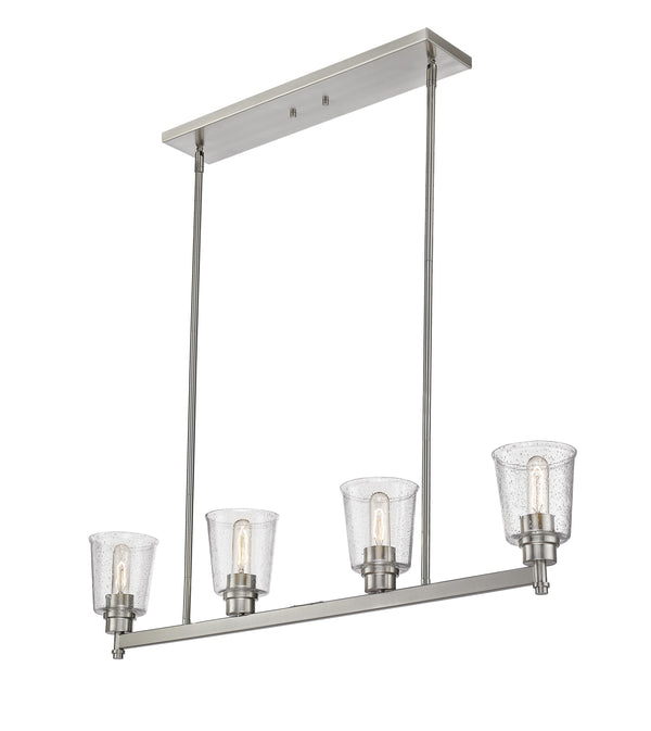 Bohin 4 Light Island/Billiard in Brushed Nickel  Finish