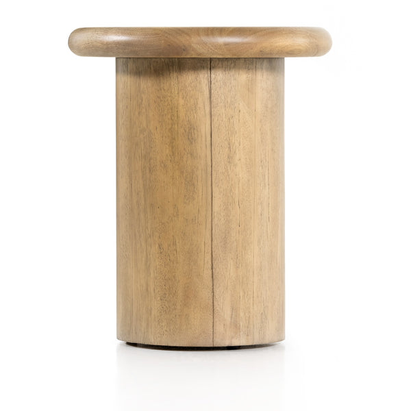 Zach End Table In Burnished Parawood