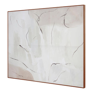 Impression Framed Painting in Terra Palette