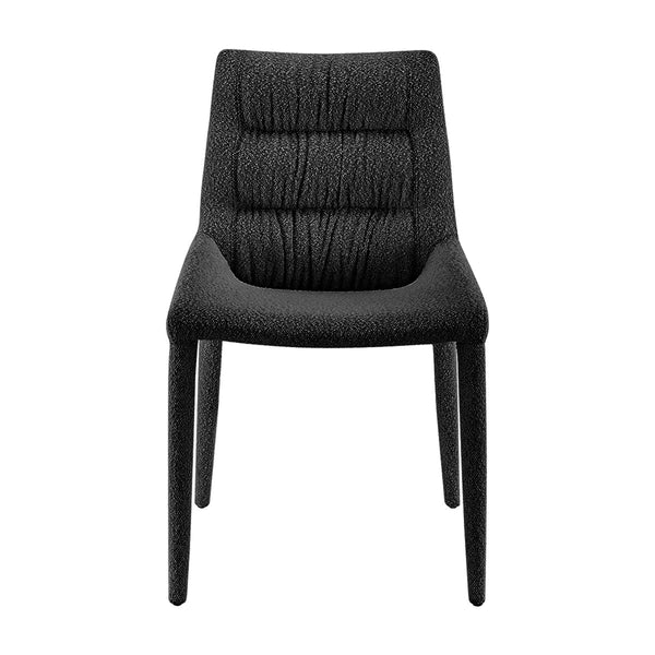 Kelsey Fabric Dining Side Chair, Boucle Black