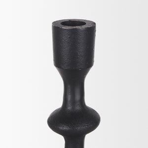 Paolo Matte Black Metal Candle Holder (Set of 3)