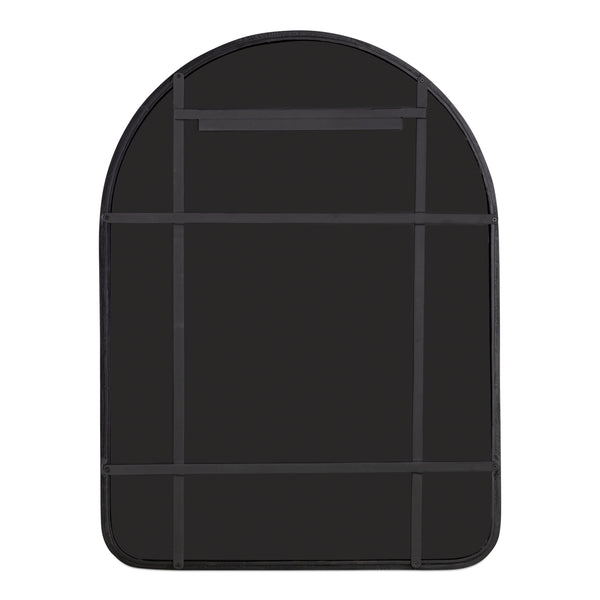 Granger Mirror Black with Channeled Detail