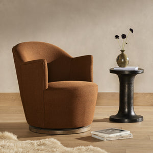 Aurora Swivel Chair In Patton Burnish