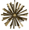 Bero Chandelier, Metal with Brass Finish
