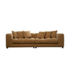 Moe's Davie Sofa Golden Yellow with Tufted Cushions