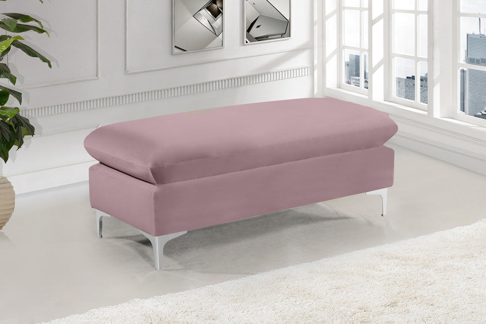 Lucy Ottoman In Pink Velvet