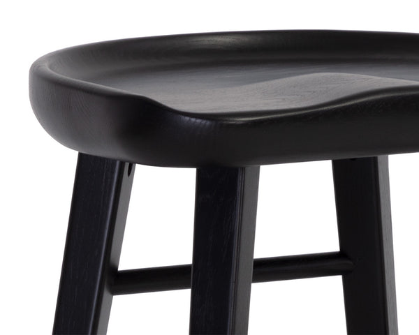 DOMINIC COUNTER STOOL - BLACK