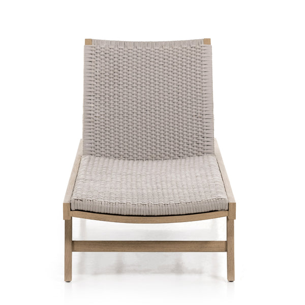 Delano Outdoor Chaise Lounge In Brown