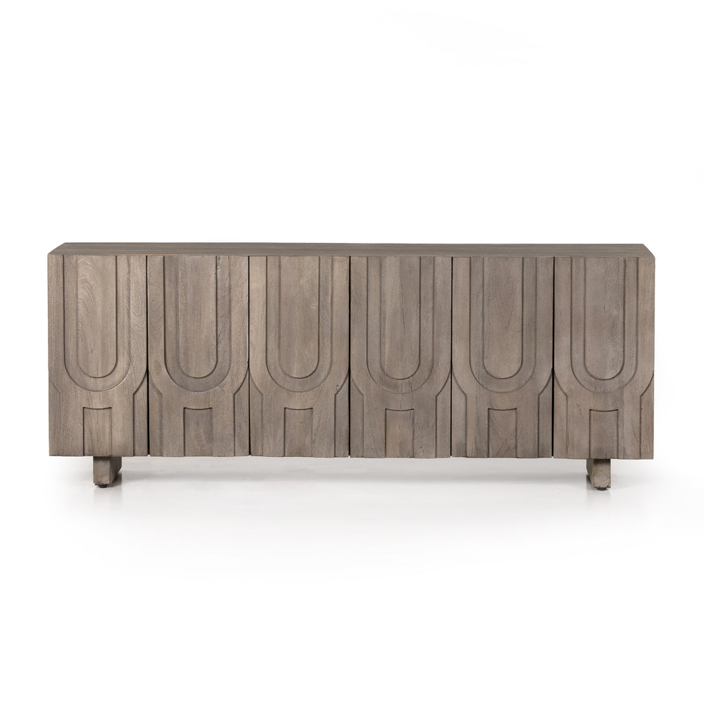 Rivka Media Console In Aged Grey
