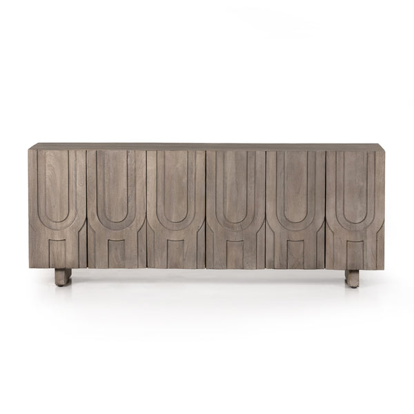 Rivka Media Console In Aged Grey