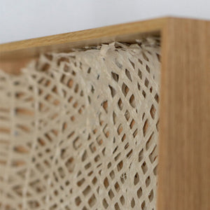 Shadow Box 'Curva Ellipse Paper', natural frame