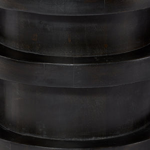 Revolve Wood Side Table, Charcoal