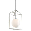 Eclipse 1 Light Pendant in Polished Nickel