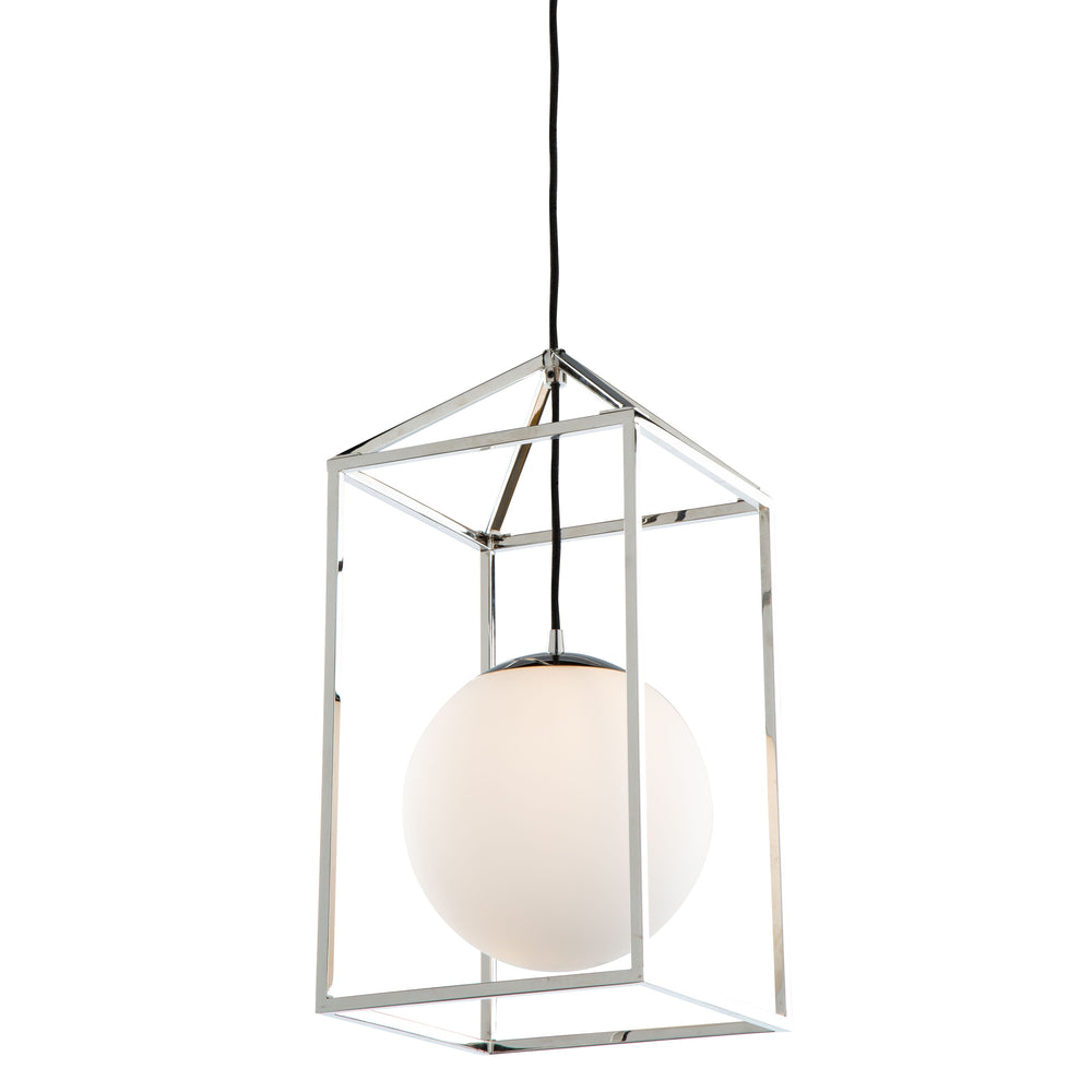 Eclipse 1 Light Pendant in Polished Nickel