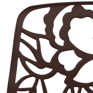 ORO ALUMINUM CHAIR (ARMLESS) - BROWN