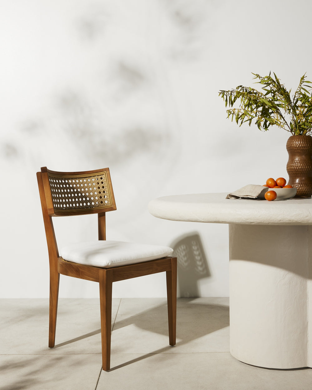 Britt Outdoor Dining Chair In Natural Teak
