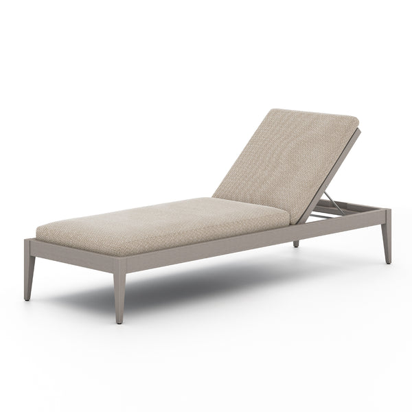Sherwood Outdoor Chaise Lounge In Grey/Sand