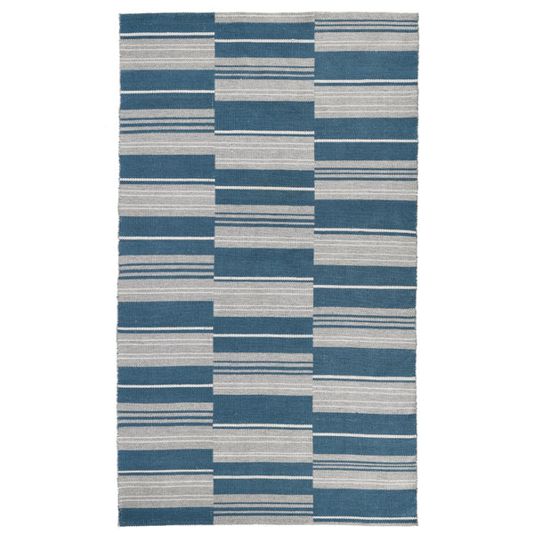 Colton Stripe Indoor/Outdoor Rug - Cabana Blue 8'x10'