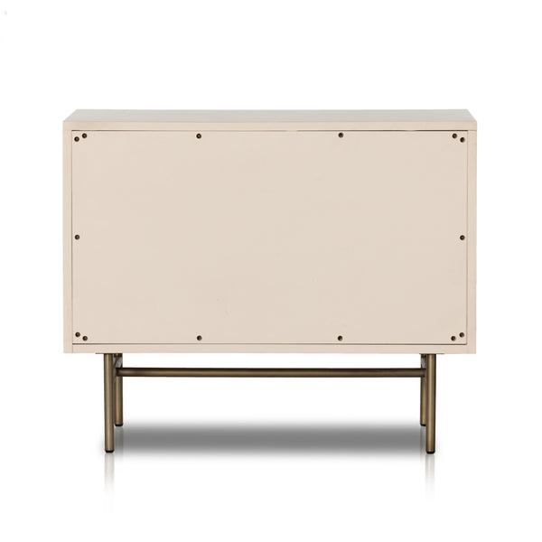 Luella Large Nightstand In Matte Alabaster