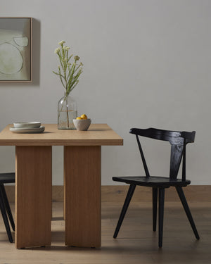 Ripley Dining Chair In Black Oak
