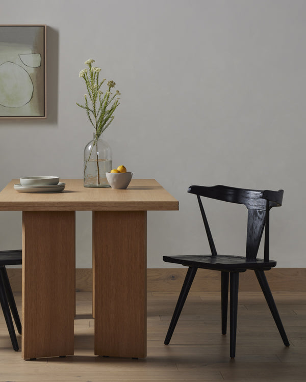 Ripley Dining Chair In Black Oak