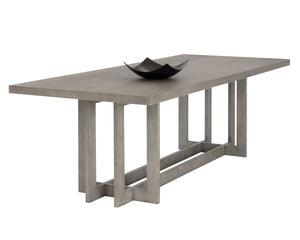DISERA DINING TABLE - ASH GREY - 96"