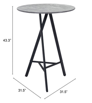 Metz Bar Table Gray
