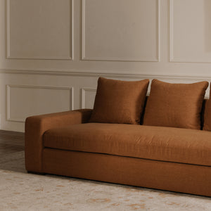 Moe's Thomas Sofa in Rust Polyester