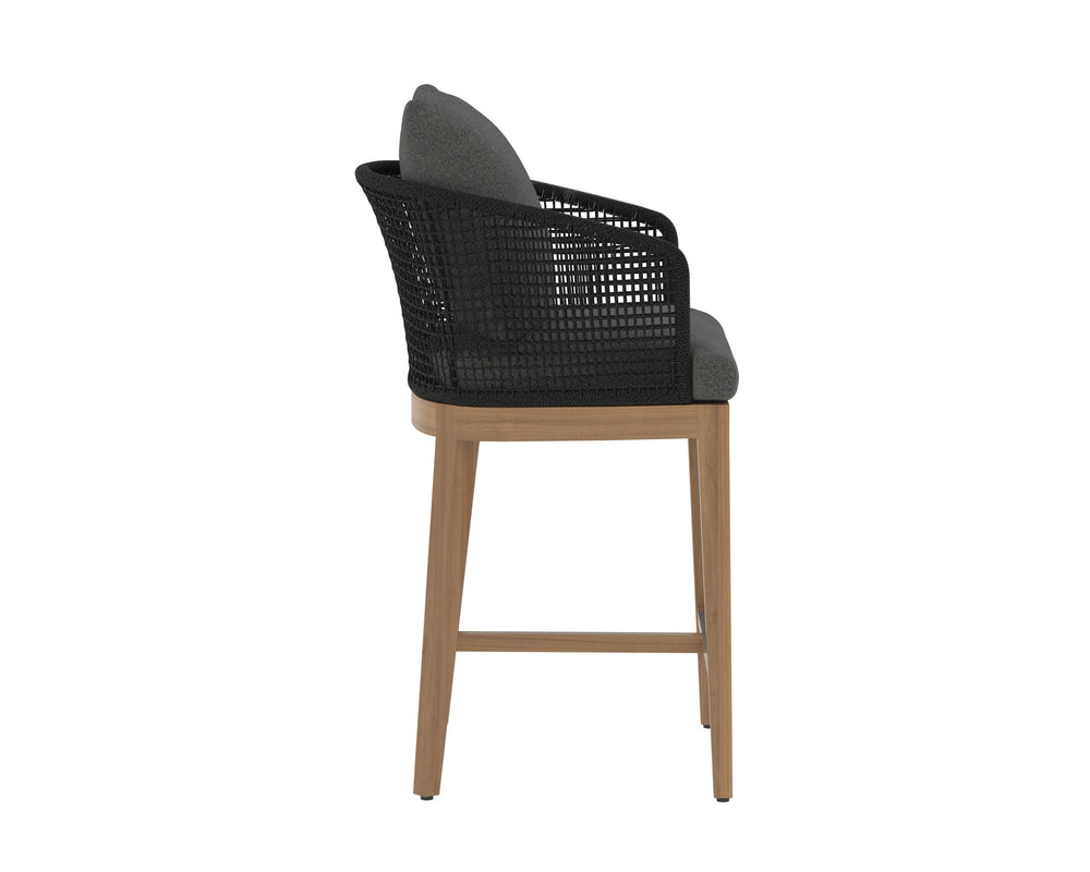 CAPRI COUNTER STOOL - NATURAL - GRACEBAY GREY