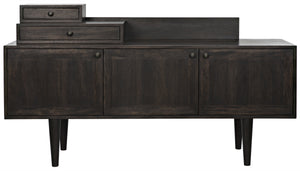 Hermes Ebony Walnut Sideboard in Walnut and Veneer