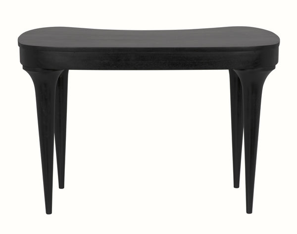 Rennie Mahogany Desk in Hand-Rubbed Black Finish