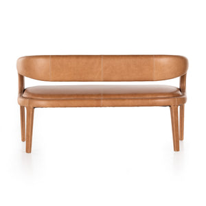 HAWKINS DINING BENCH IN SONOMA BUTTERSCOTCH LEATHER
