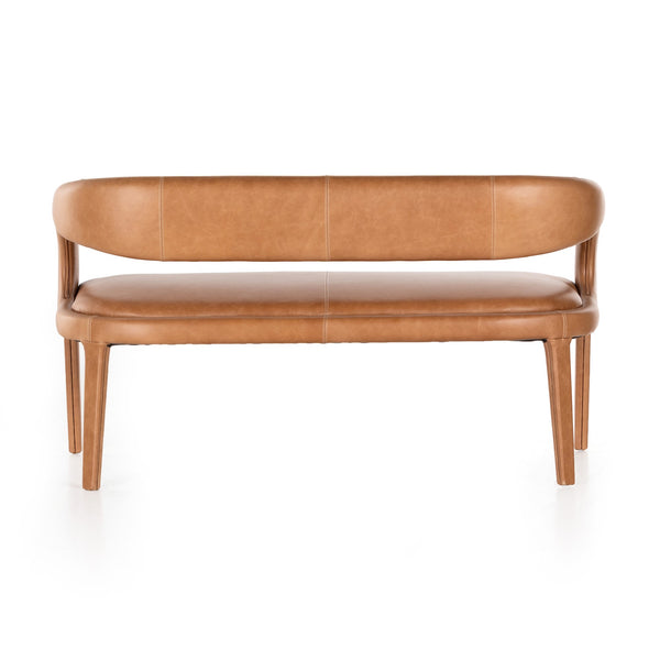 HAWKINS DINING BENCH IN SONOMA BUTTERSCOTCH LEATHER
