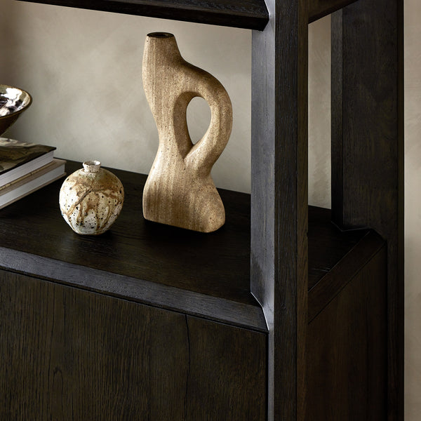 Orwin Bookshelf in Smoked Black Oak