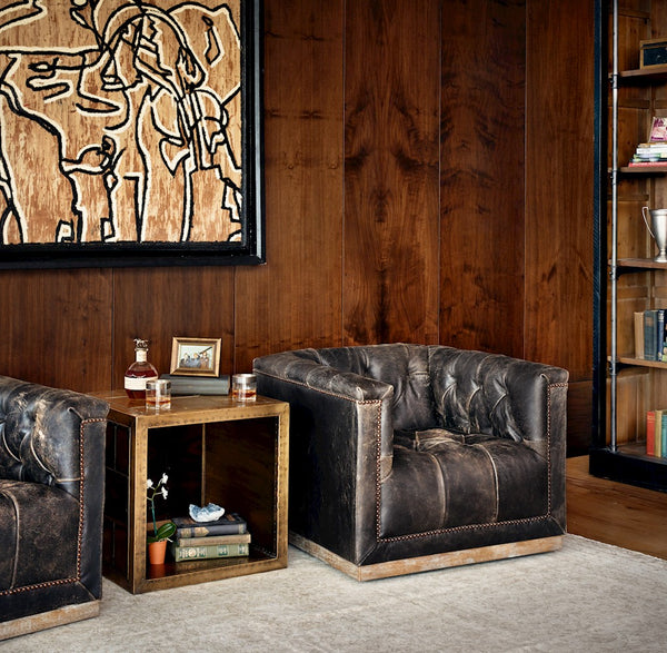 MAXX SWIVEL CHAIR-DESTROYED BLACK