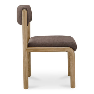 Moe's April Dining Chair Set in Deep Brown
