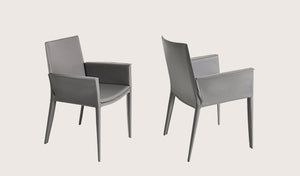 Tiffany armchair grey bonded leather