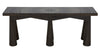 Tutankhamun Ebony Walnut Console with Glass Detailing
