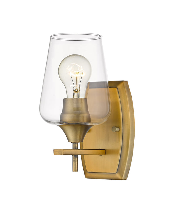 Joliet 1 Light Wall Sconce in Olde Brass Finish