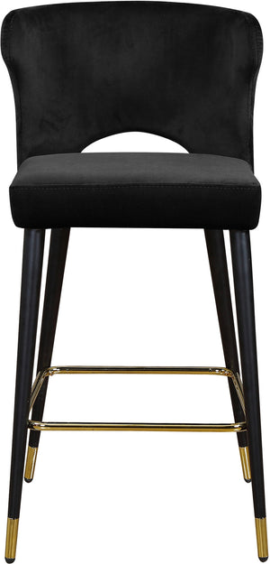 Allan Stool In Black Velvet