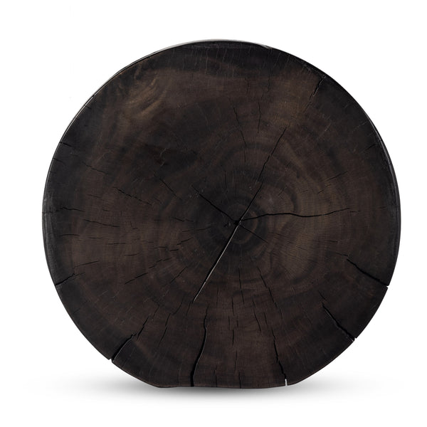 Tino End Table In Rubbed Black