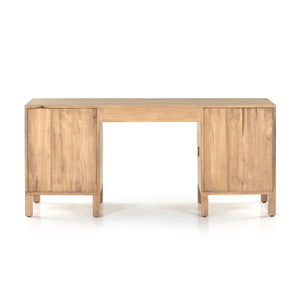 Isador Executive Desk In Dry Wash Poplar