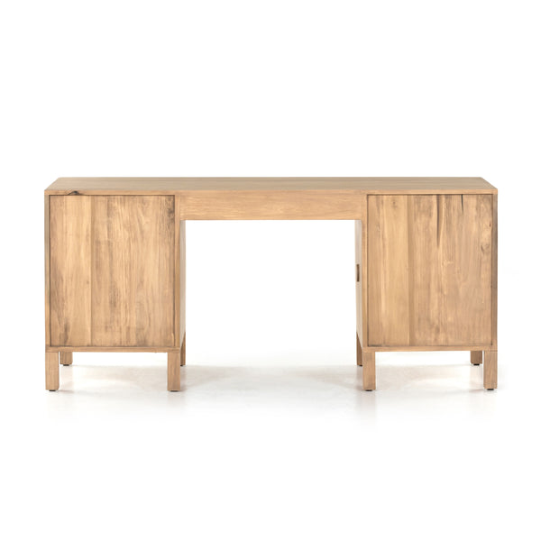 Isador Executive Desk In Dry Wash Poplar