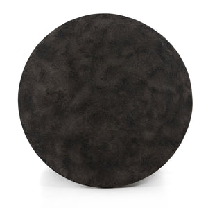 Sante End Table In Raw Black