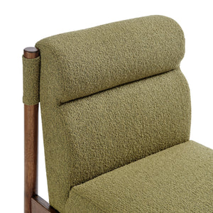 Micah Boucle Dining Side Chair, Palladian Green