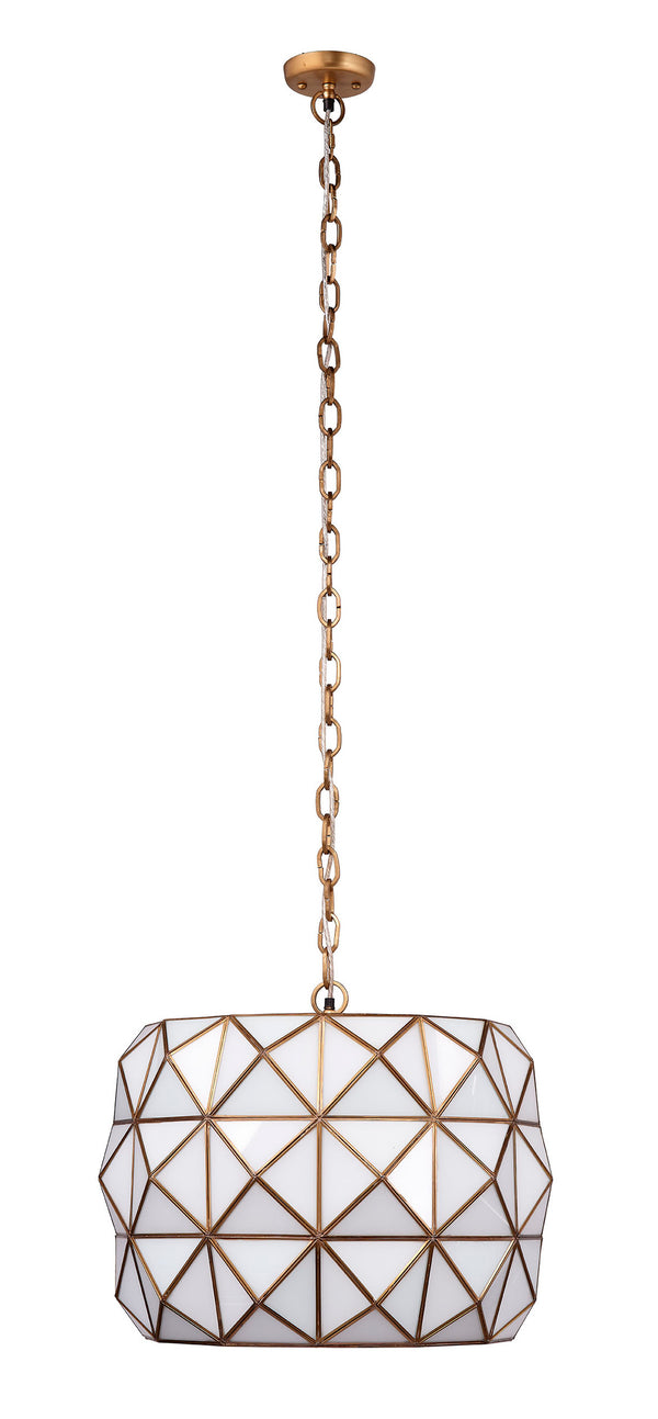 Hollywood 1-Light Glass and Metal Pendant