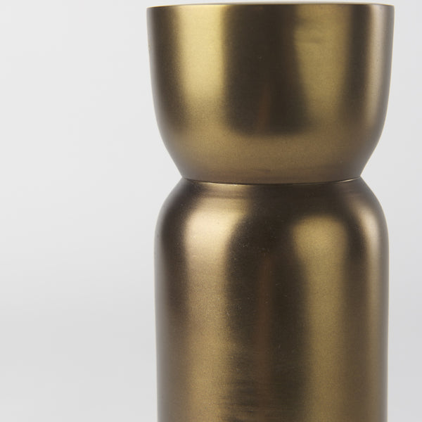 Malta Aluminum Candle Holder Large